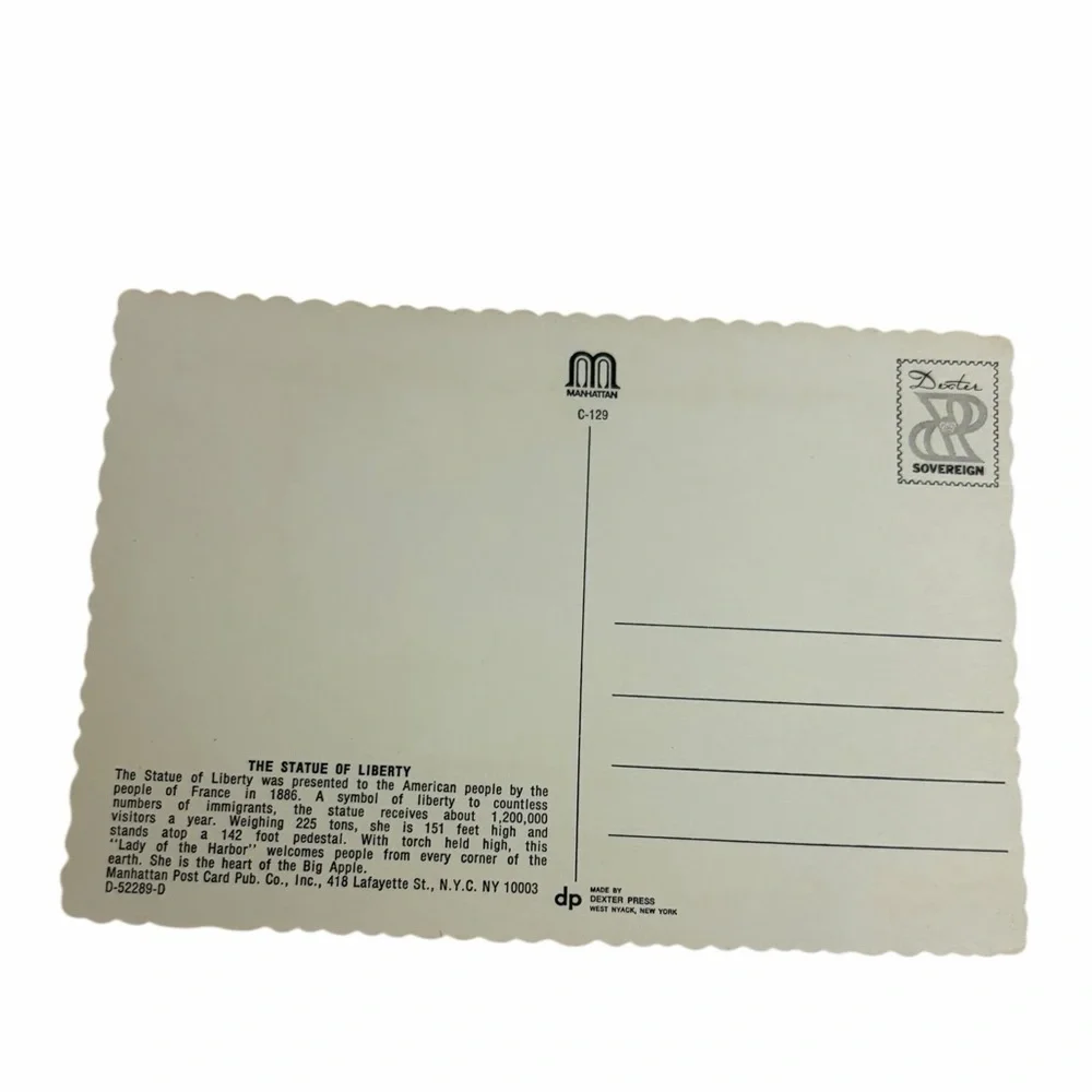 Statue of Liberty Postcard